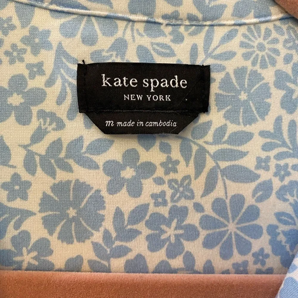 Kate Spade White Floral Top Pajama Women Size M